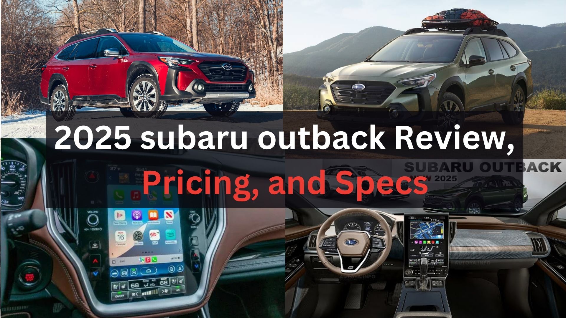 2025 subaru outback Review, Pricing, and Specs
