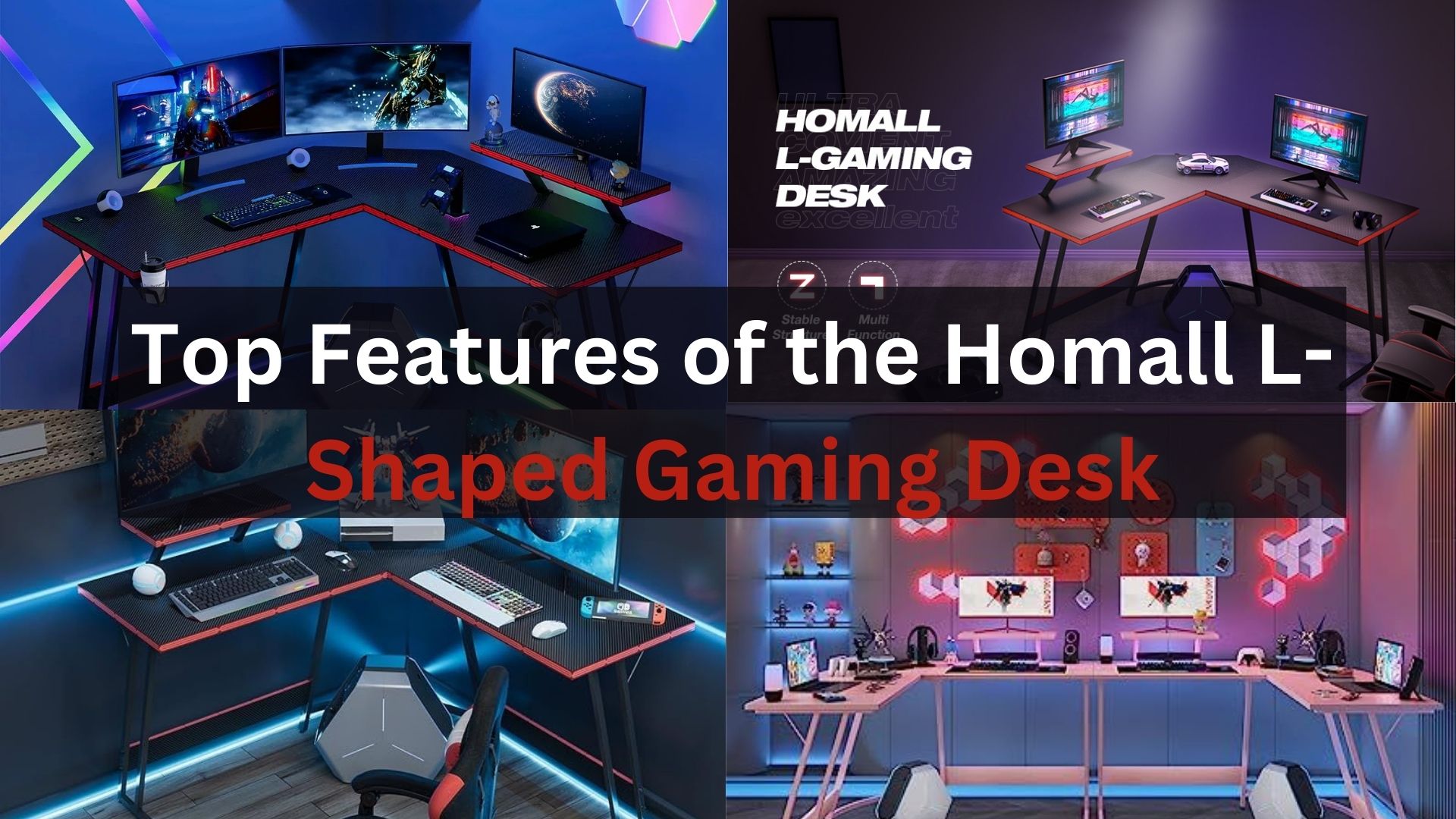 Top Features of the Homall L-Shaped Gaming Desk for Gamers